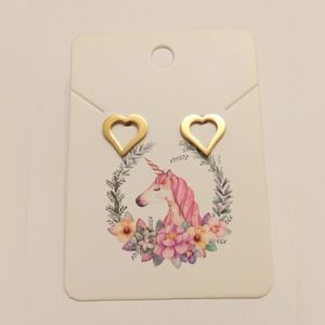💥3/$12 Gold Hollow Heart Earrings